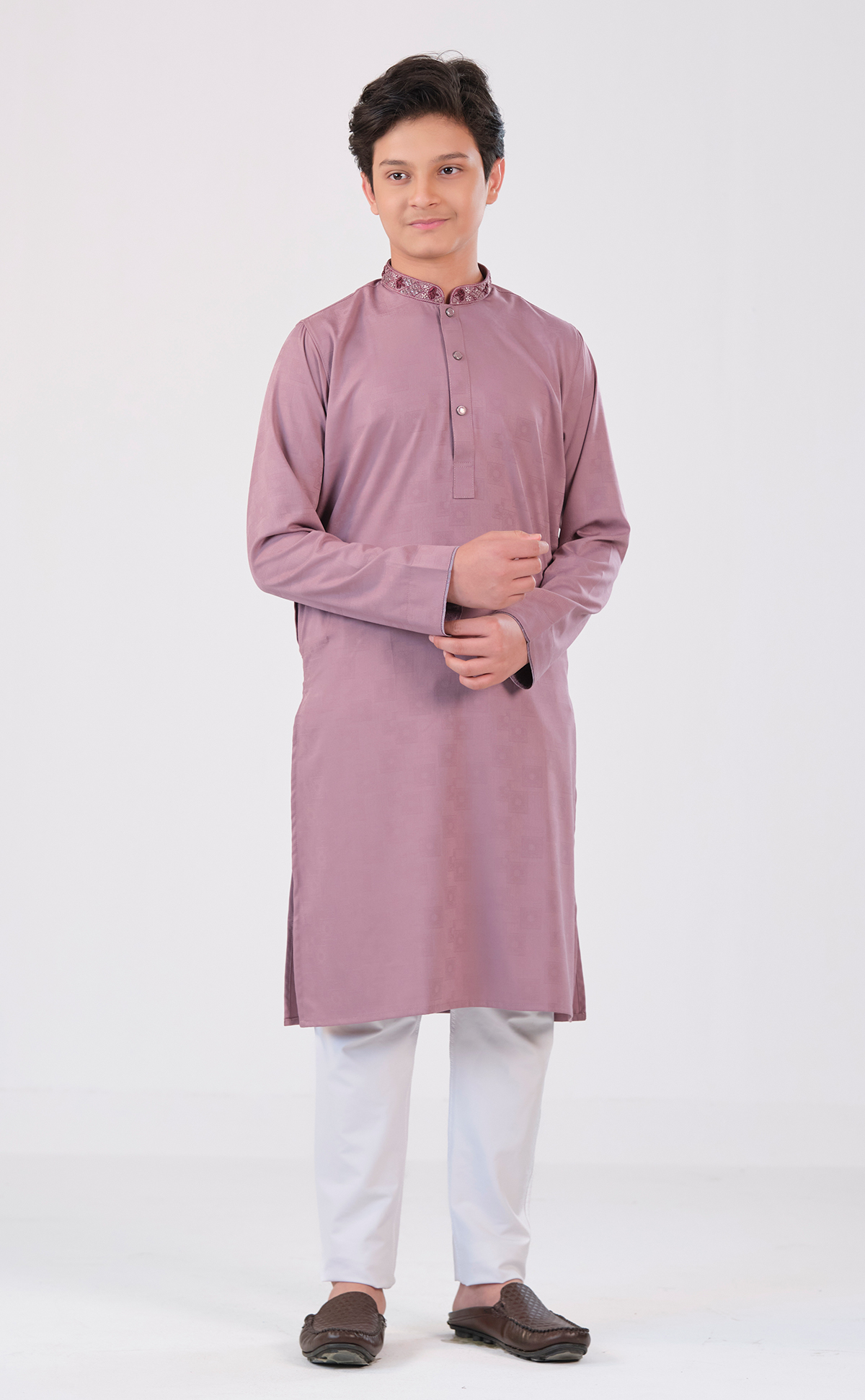 Purple Boys Long Panjabi