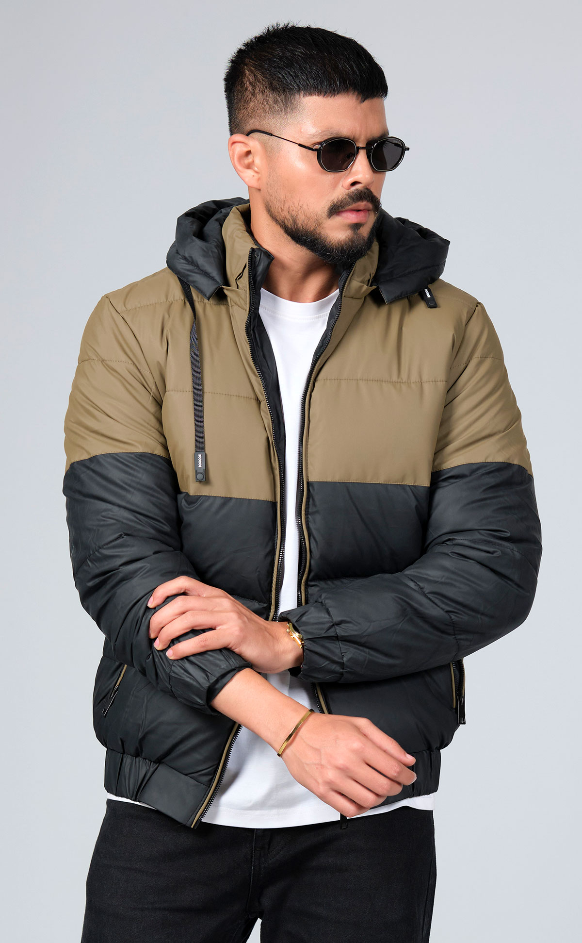 Men’s Hooded Puffer Winter Jacket – Warm & Stylish Outerwear by PURPLE