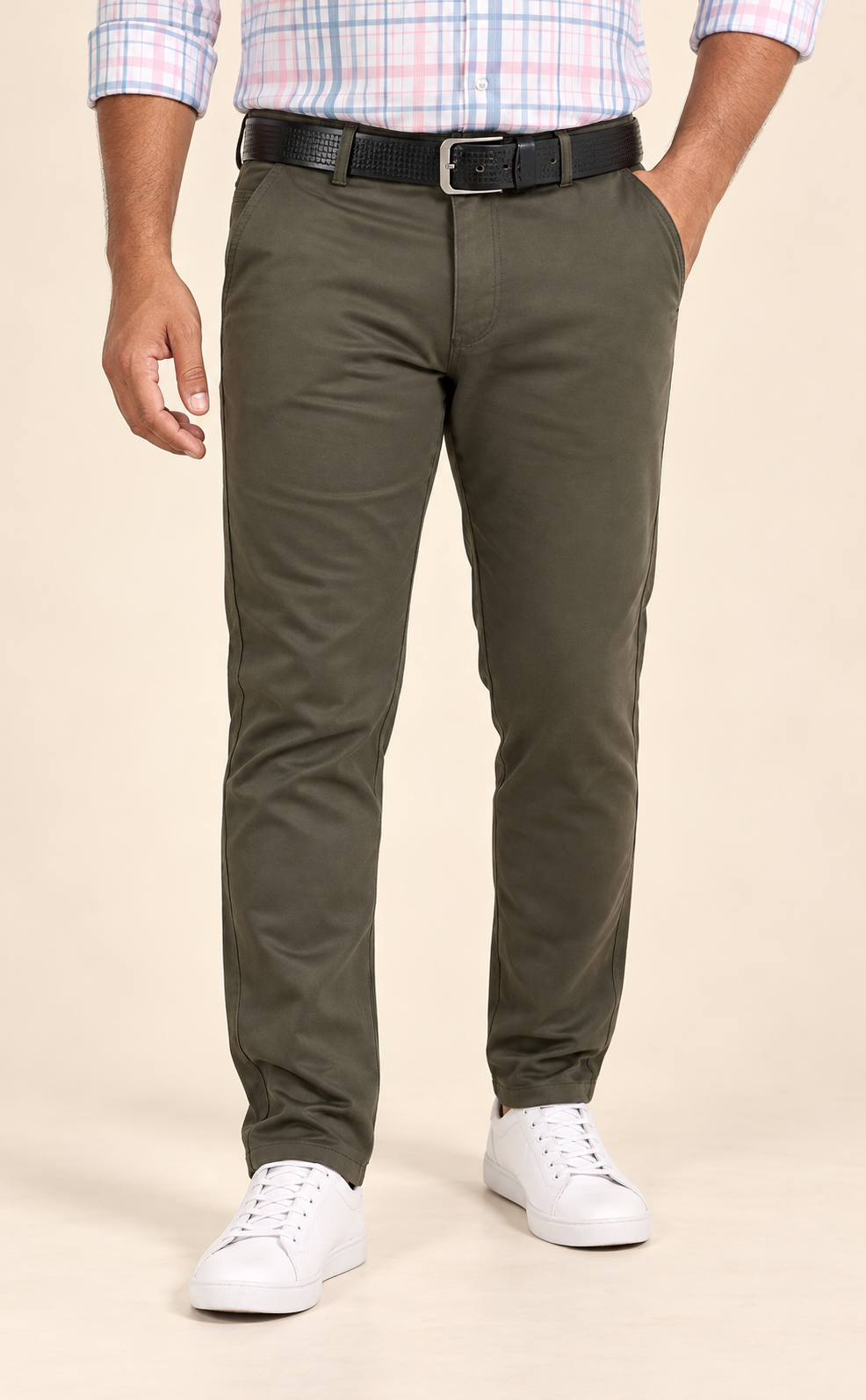 BRANDED NARROW COTTON PANT