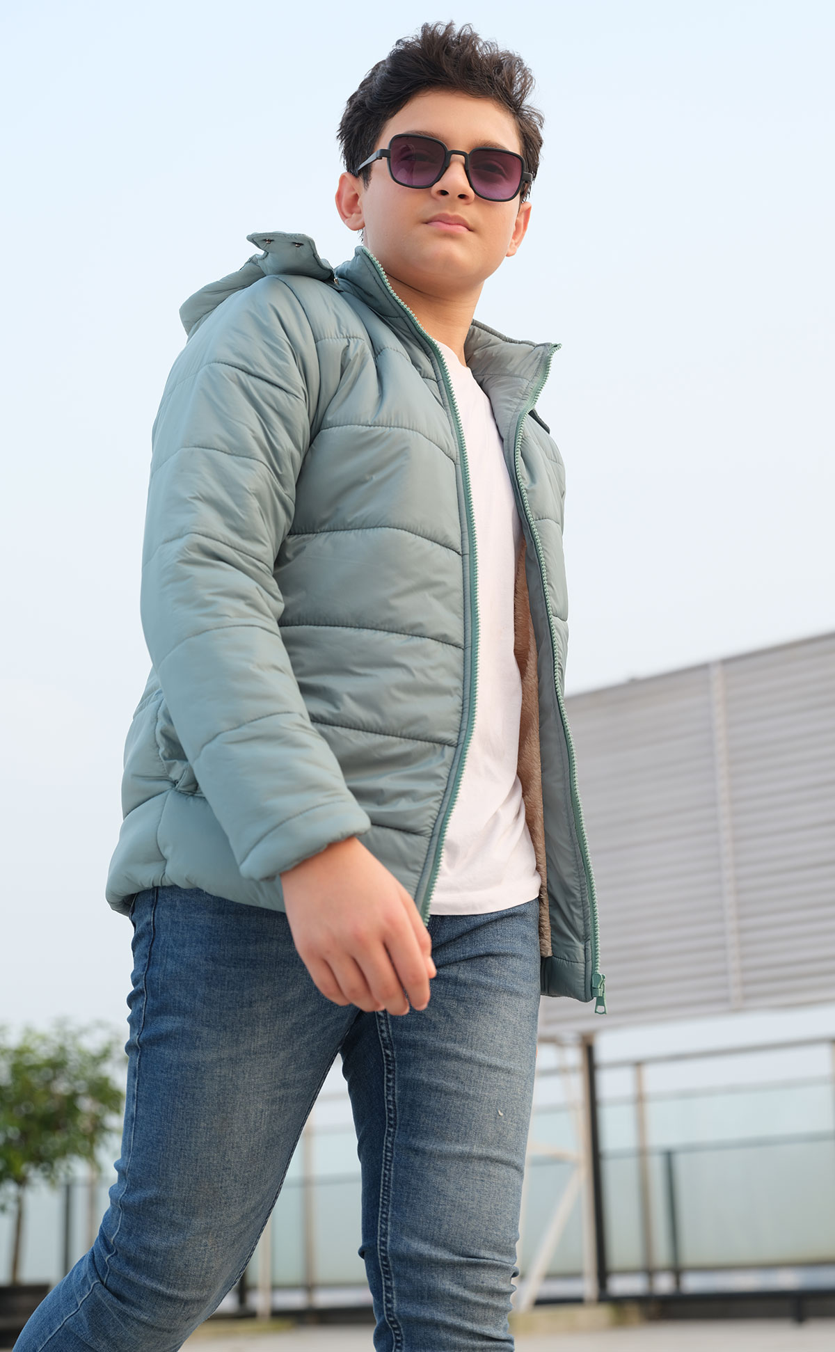 Boys Jacket Mint Green