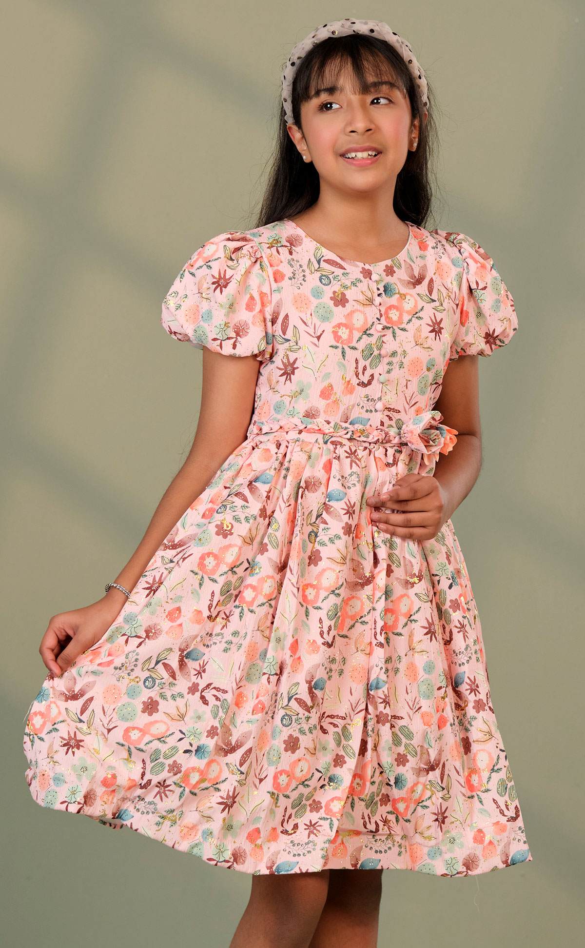 Purple Branded Party Frock