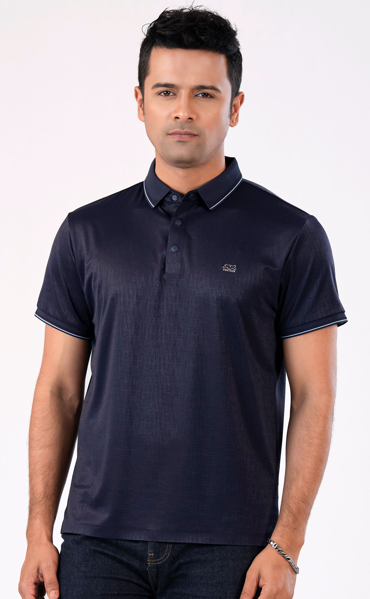Purple Branded polo