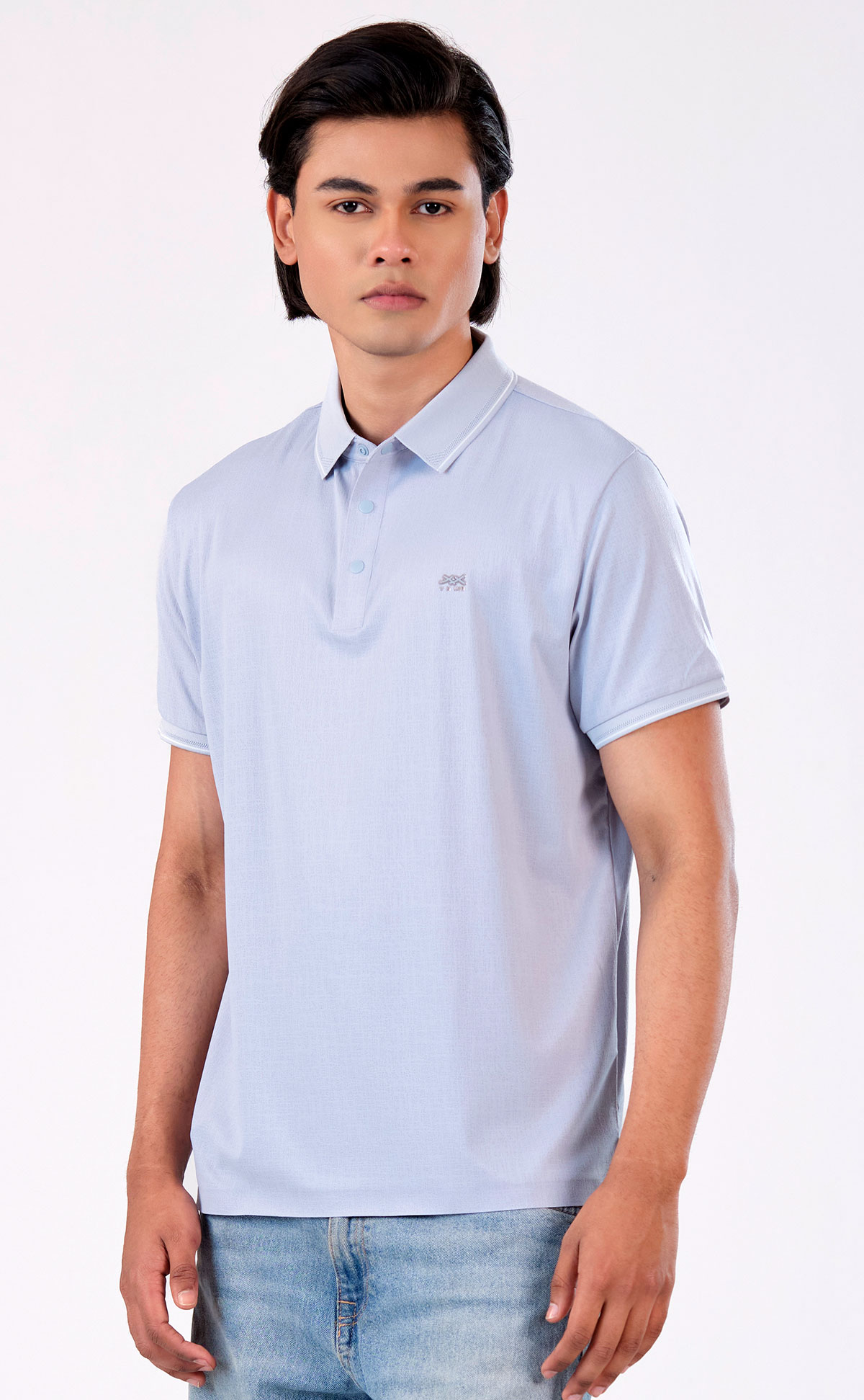 Purple Branded Polo Shirt