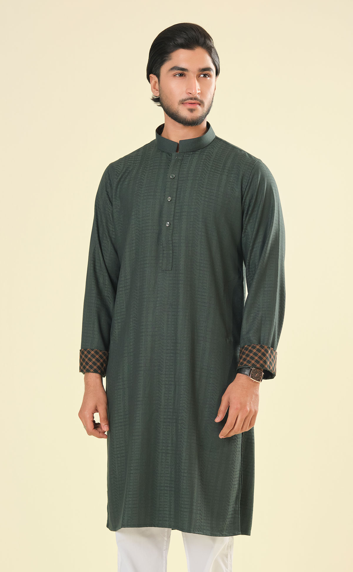 Casual Panjabi Green