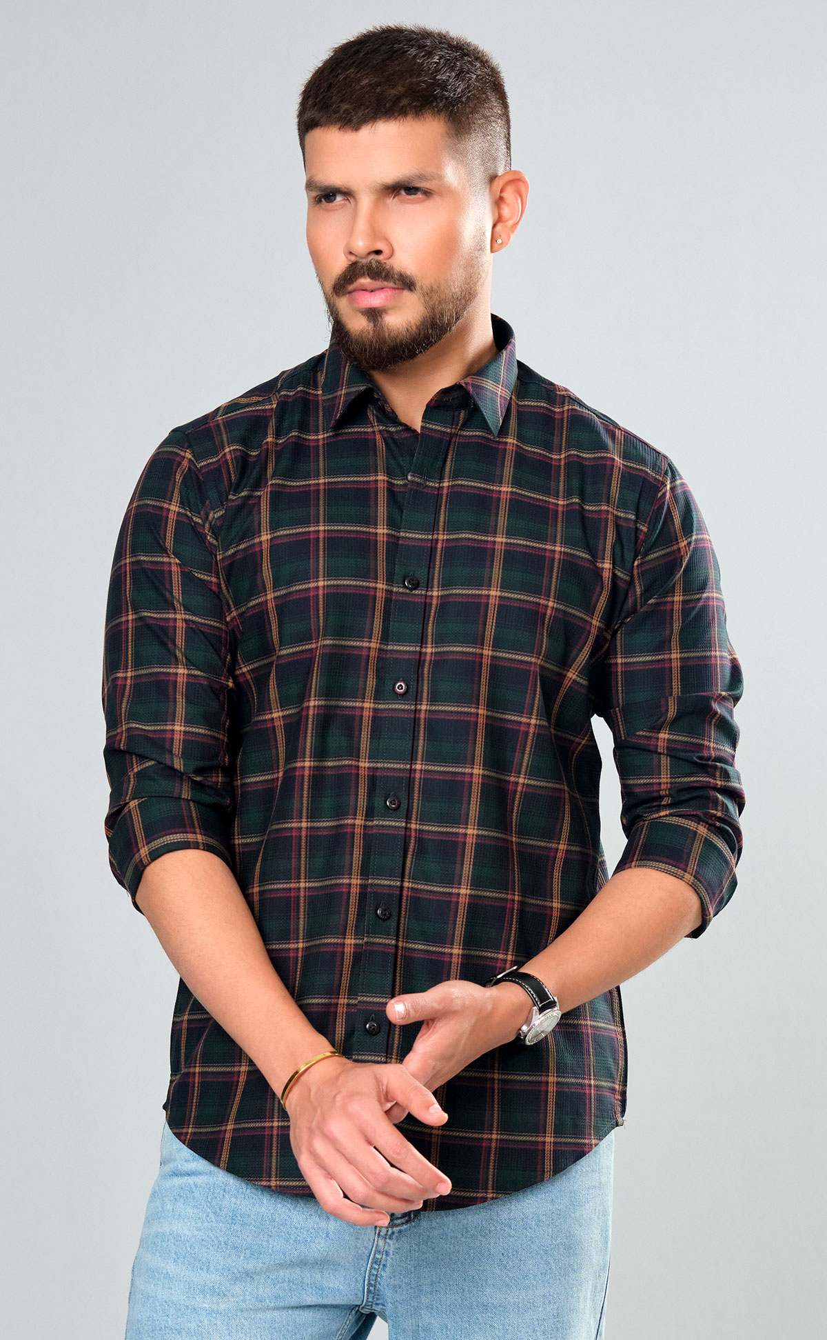 Casual Shirt Dark Green