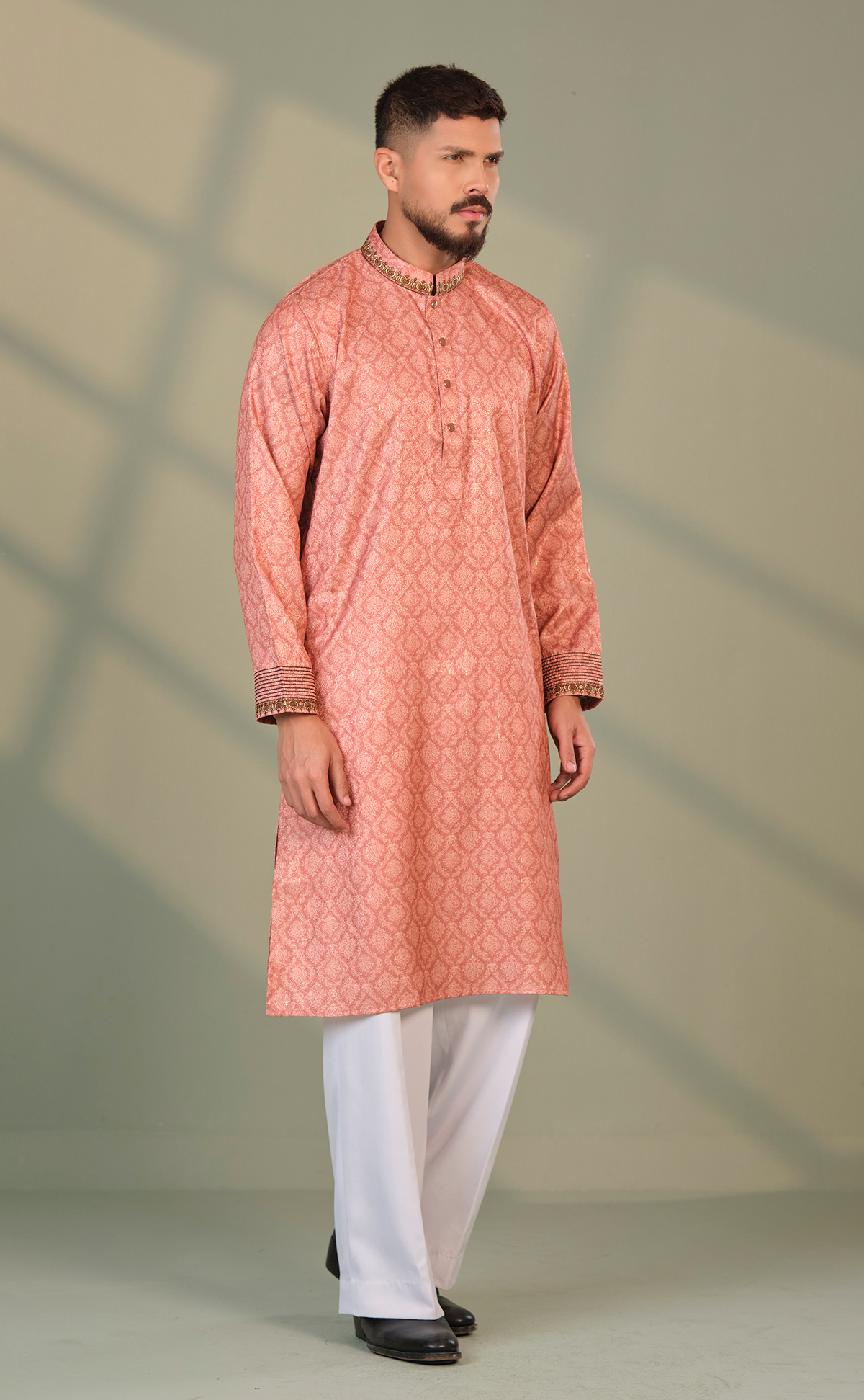 Purple Long Panjabi Brick