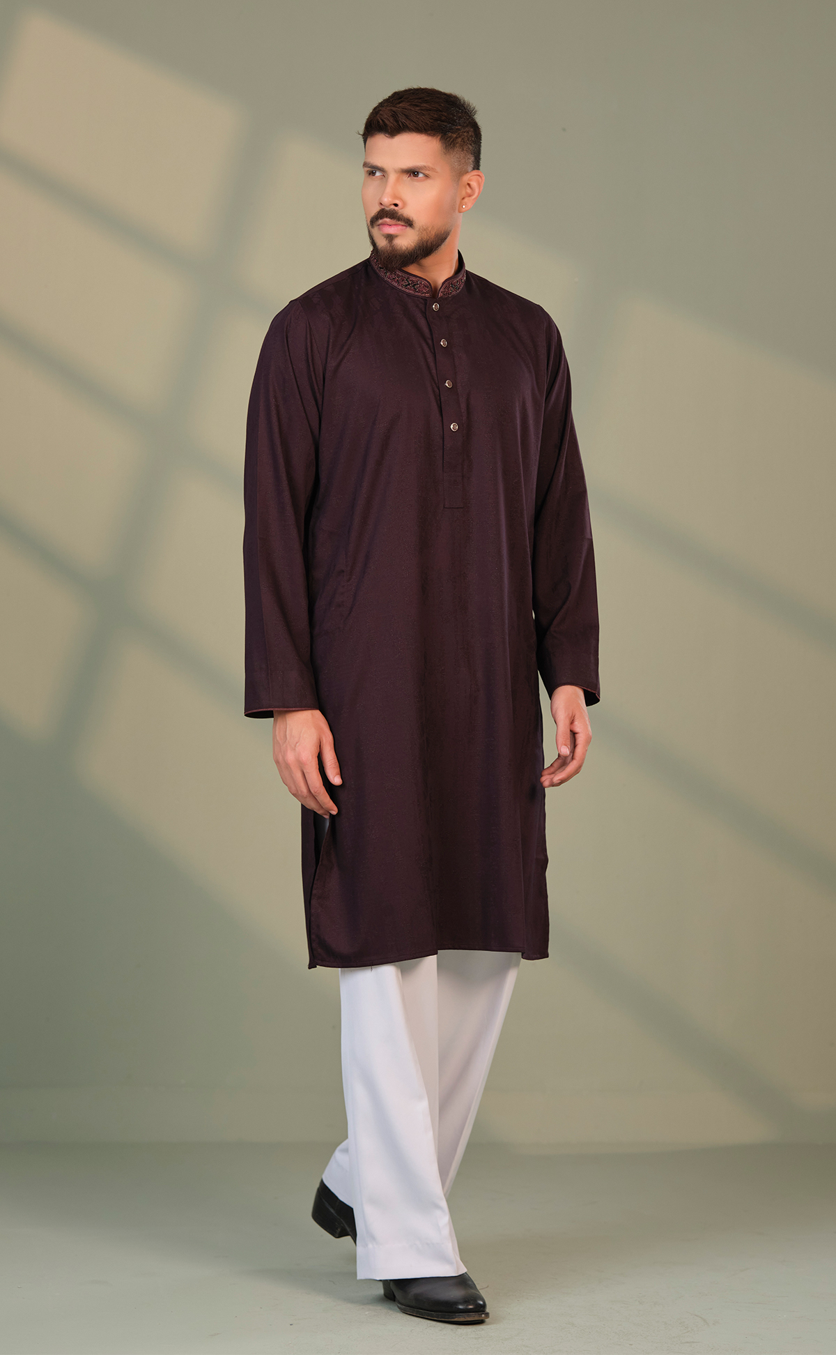 Purple Long Panjabi Coffee