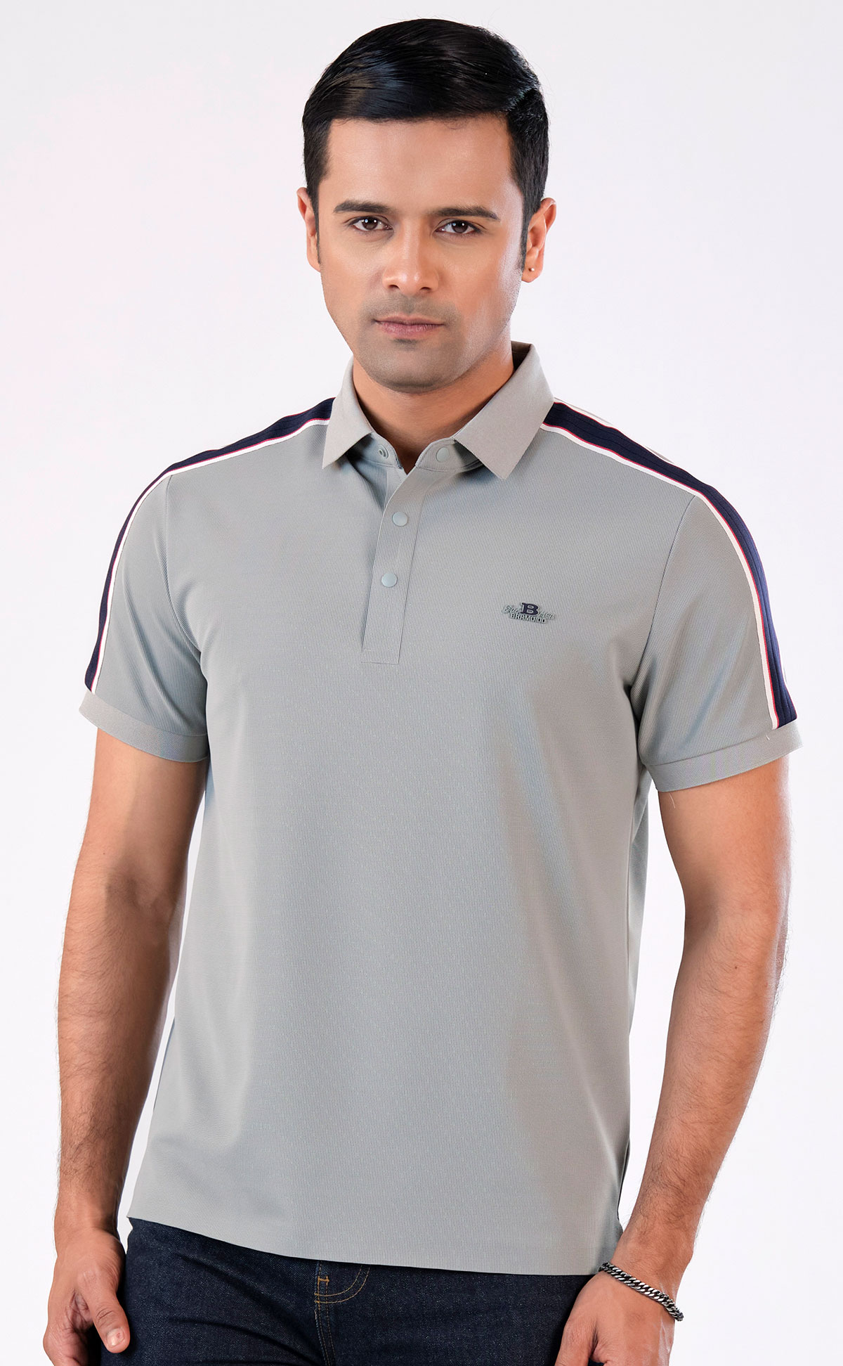 Purple branded polo Shirt