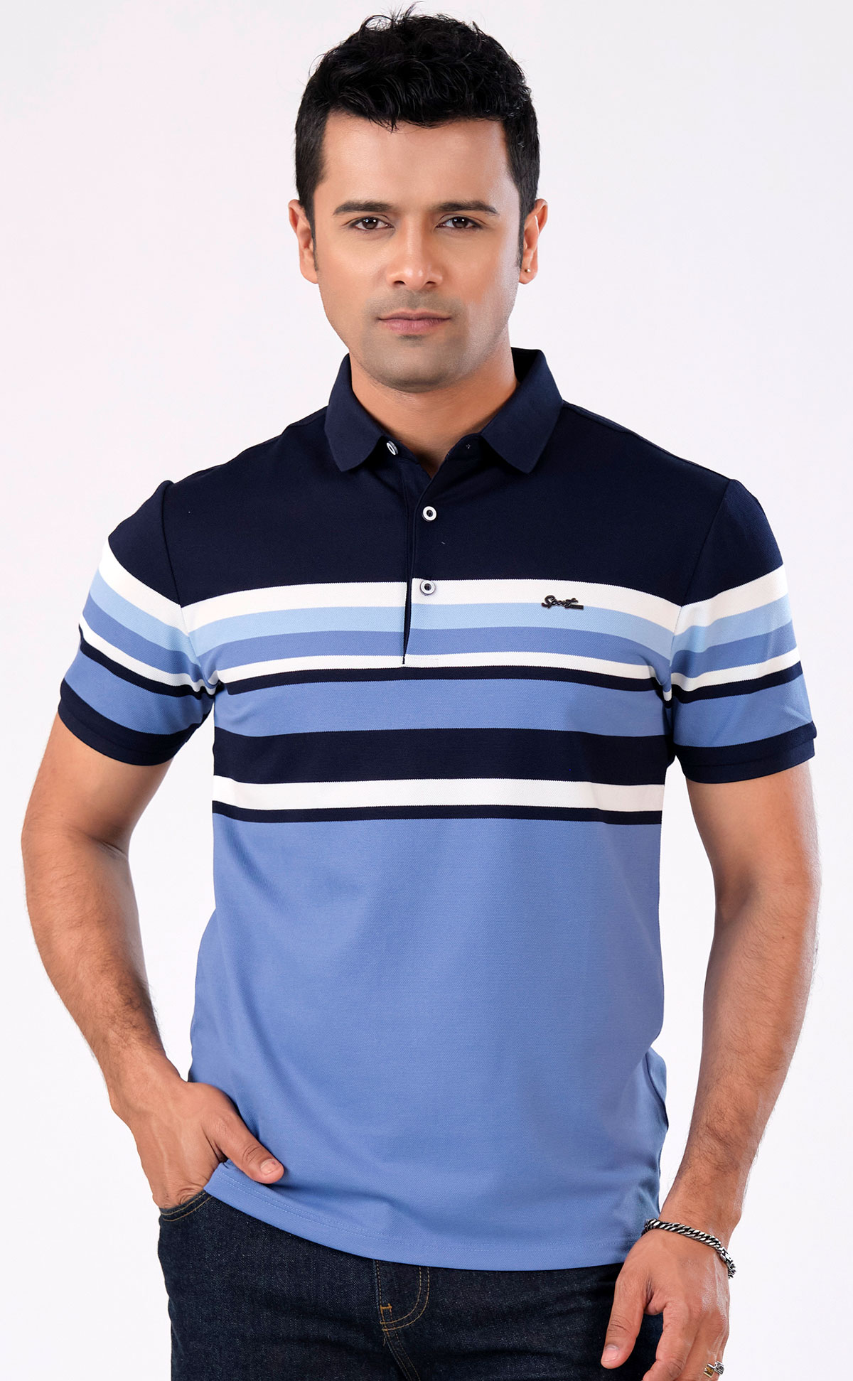 Purple Branded polo